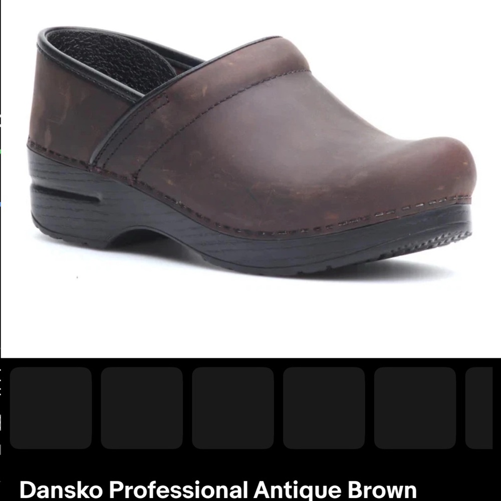 Dansko Women’s Professional Clogs in Antique Brown